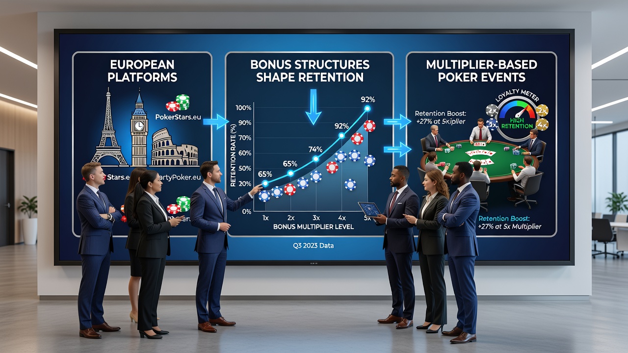 Datenanalyse zu Retention und Bonusstrukturen in Poker-Events