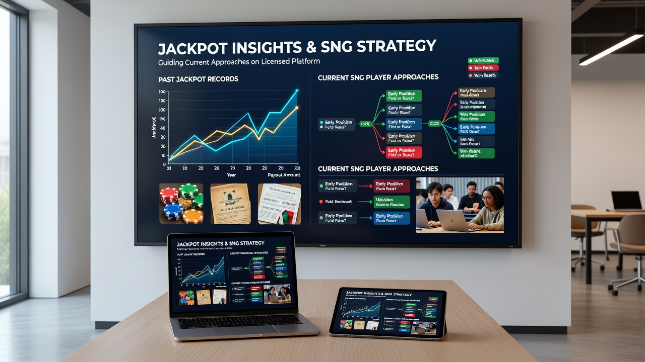 Darstellung von Spielerstrategien in Sit-and-Go-Turnieren mit Fokus auf Anpassungen nach historischen Jackpot-Rekorden auf lizenzierten Plattformen