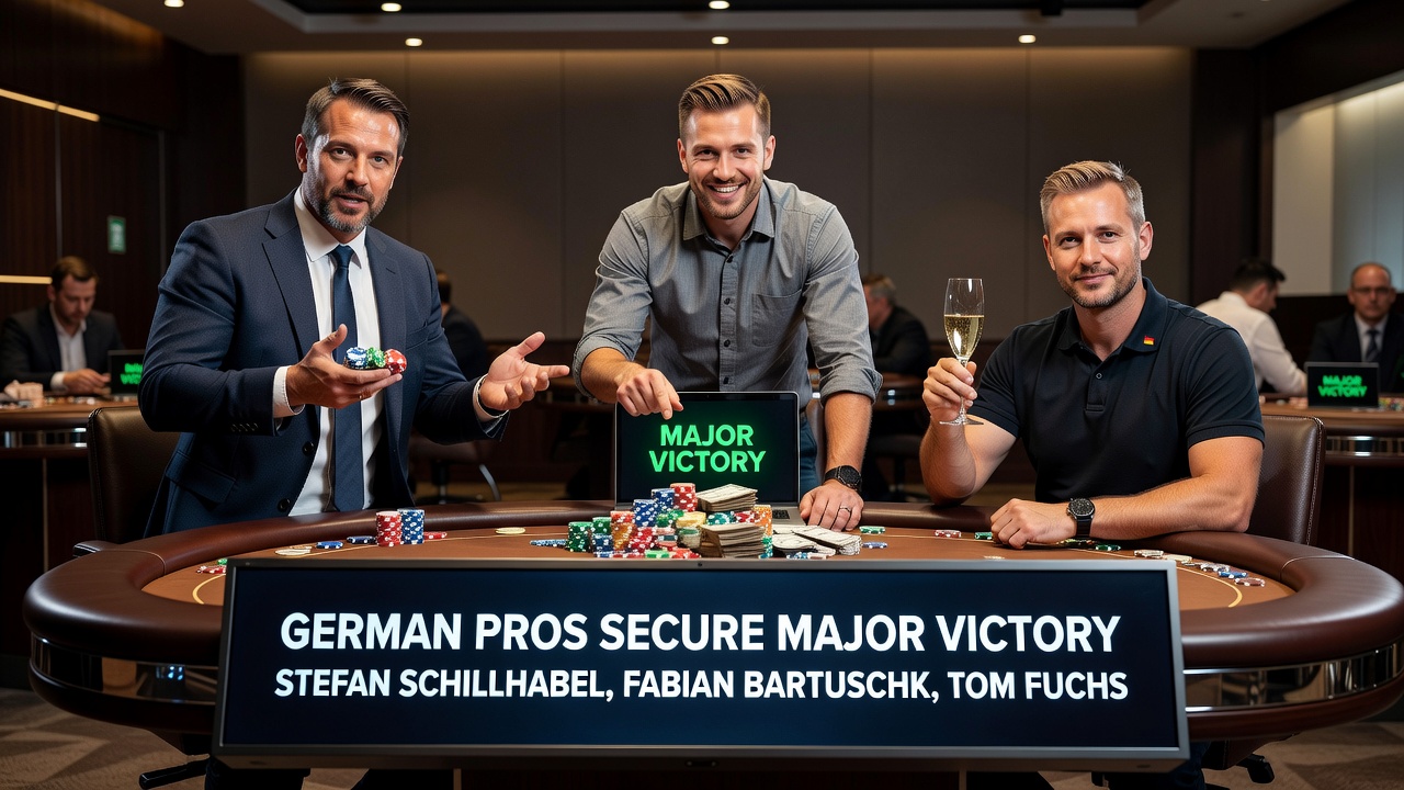 Spielszenen vom WSOP Europe Event #2 mit Fokus auf den Finaltisch